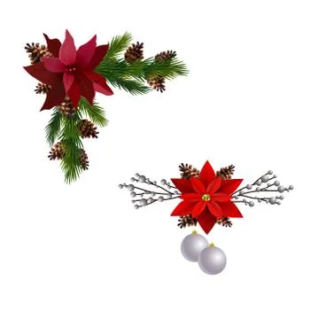 Christmas elements for your designs Stock Illustration