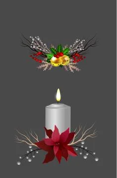 Christmas elements for your designs Stock Illustration