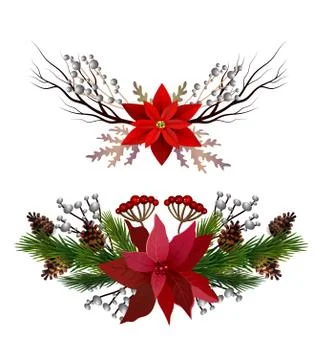 Christmas elements for your designs 스톡 일러스트