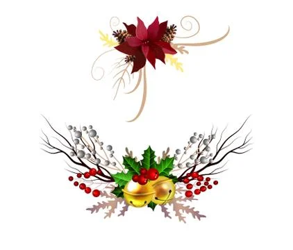 Christmas elements for your designs Stock Illustration