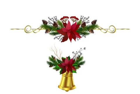 Christmas elements for your designs 스톡 일러스트