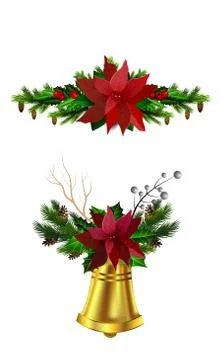 Christmas elements for your designs Stock Illustration