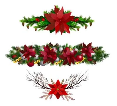 Christmas elements for your designs Stock Illustration