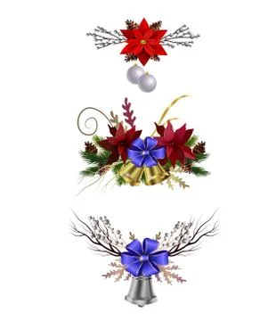 Christmas elements for your designs Illustrazione stock