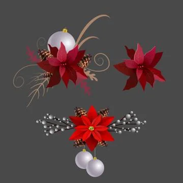 Christmas elements for your designs Stock Illustration