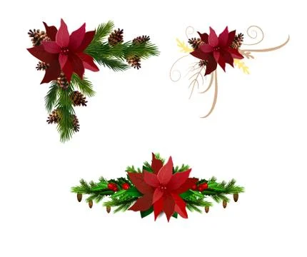 Christmas elements for your designs Stock Illustration