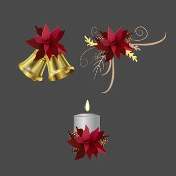 Christmas elements for your designs Stock Illustration
