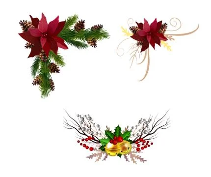 Christmas elements for your designs Stock Illustration