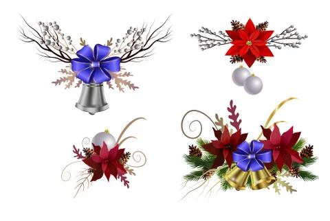 Christmas elements for your designs Stock Illustration