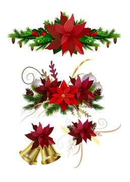Christmas elements for your designs Stock Illustration