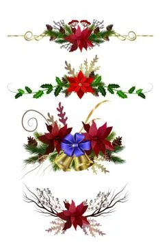 Christmas elements for your designs Stock Illustration