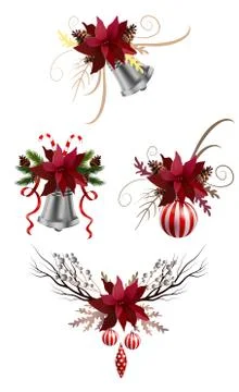 Christmas elements for your designs Stock Illustration