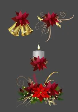 Christmas elements for your designs Stock Illustration