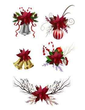 Christmas elements for your designs Stock Illustration