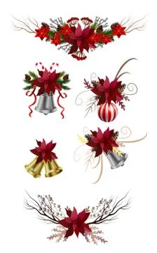 Christmas elements for your designs Stock Illustration