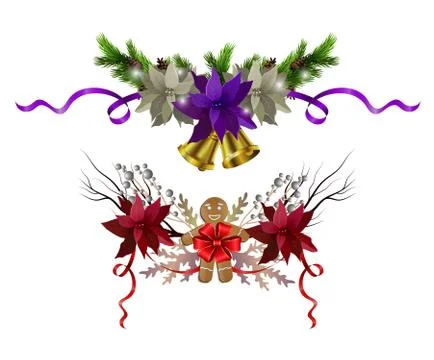 Christmas elements for your designs Stock Illustration