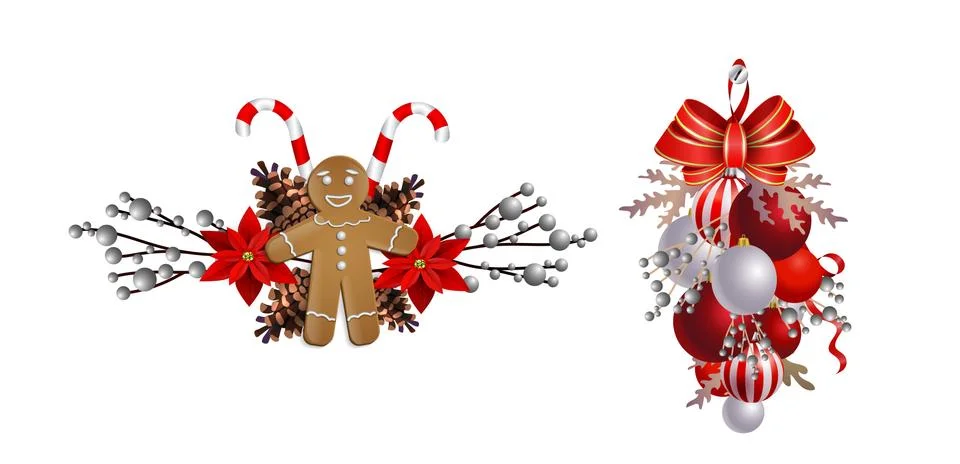 Christmas elements for your designs Stock Illustration
