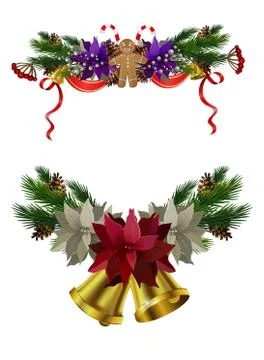 Christmas elements for your designs 스톡 일러스트
