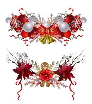 Christmas elements for your designs Stock Illustration
