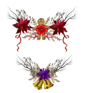 Christmas elements for your designs Stock Illustration