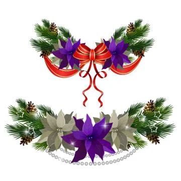 Christmas elements for your designs 库存插图
