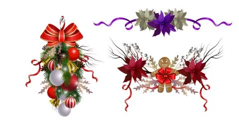 Christmas elements for your designs Stock Illustration