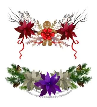 Christmas elements for your designs Illustrazione stock