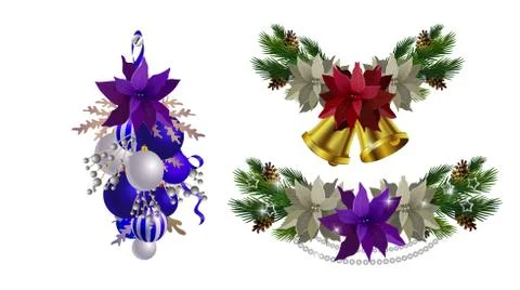 Christmas elements for your designs Stock Illustration