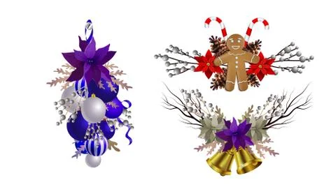 Christmas elements for your designs Stock Illustration