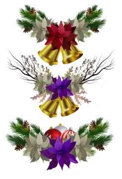 Christmas elements for your designs Stock Illustration
