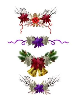 Christmas elements for your designs Stock Illustration