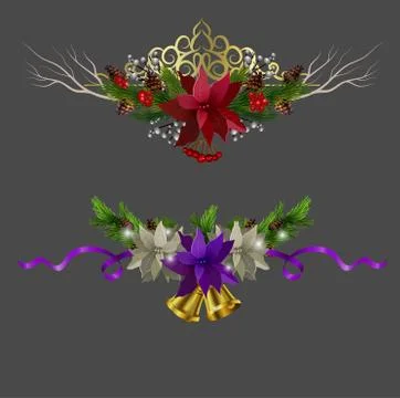 Christmas elements for your designs Stock Illustration