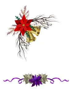 Christmas elements for your designs Stock Illustration
