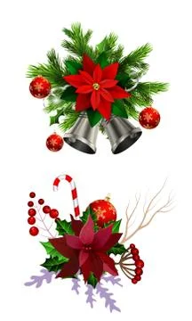 Christmas elements for your designs Stockillustratie