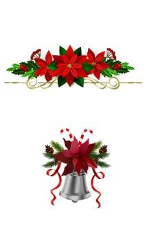 Christmas elements for your designs Stockillustratie