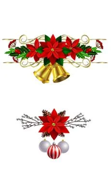 Christmas elements for your designs 库存插图