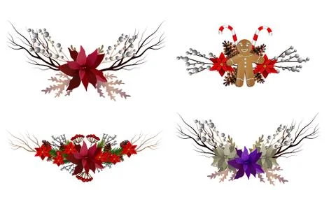 Christmas elements for your designs Stock Illustration