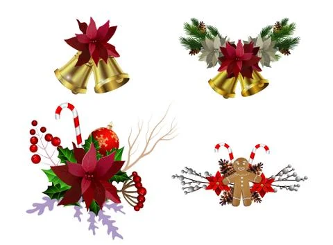 Christmas elements for your designs Stock Illustration