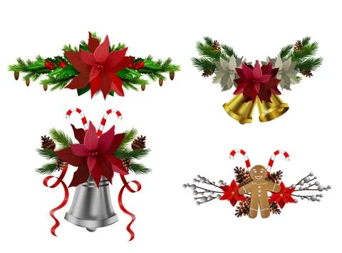 Christmas elements for your designs Stock Illustration