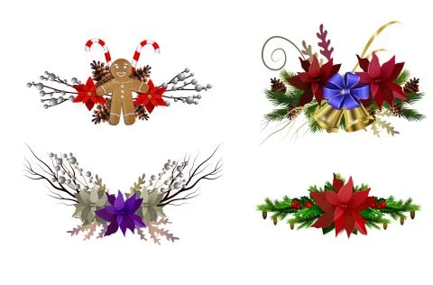 Christmas elements for your designs 库存插图