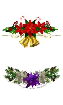 Christmas elements for your designs Illustrazione stock