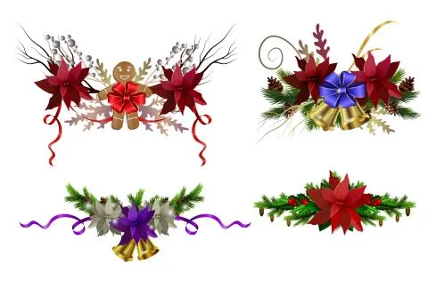 Christmas elements for your designs Stockillustratie