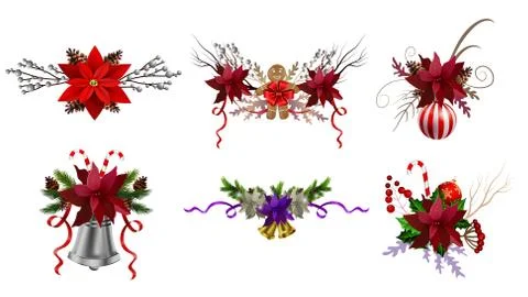 Christmas elements for your designs Stock Illustration