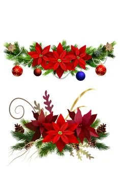 Christmas elements for your designs 库存插图