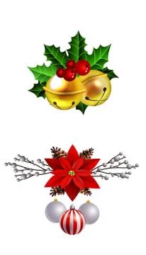 Christmas elements for your designs 스톡 일러스트