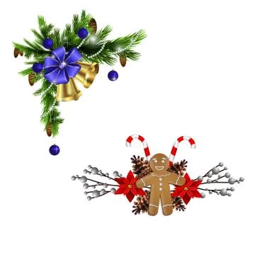 Christmas elements for your designs Stock Illustration