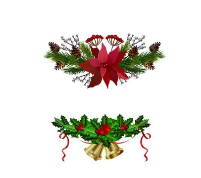 Christmas elements for your designs Stock Illustration