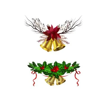 Christmas elements for your designs 스톡 일러스트