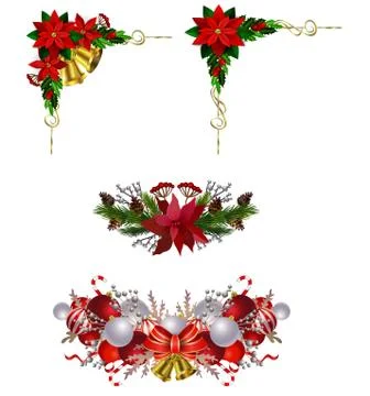 Christmas elements for your designs Stock Illustration