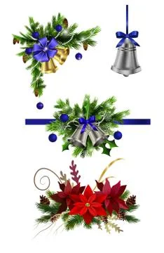Christmas elements for your designs Stock Illustration